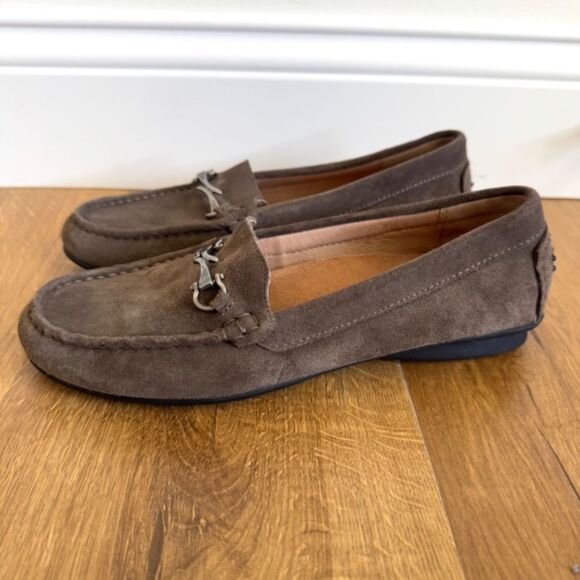 Taos Footwear "Bit Moc" Suede Leather Loafer - Brown | Size 8.5 - Picture 2 of 10